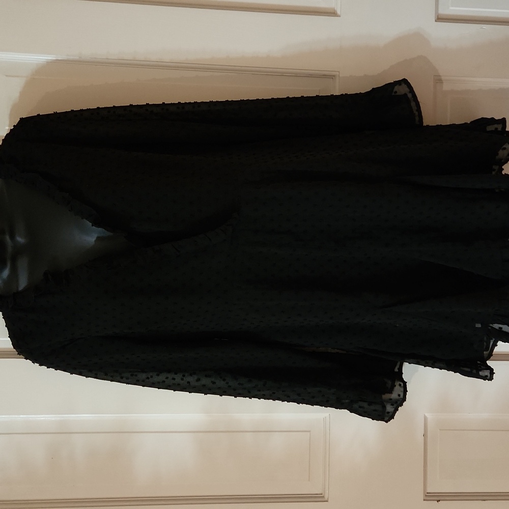 Chic Swiss Polka Dot Ruffled Dress - Womens Size: Large - Brand: Love Riche